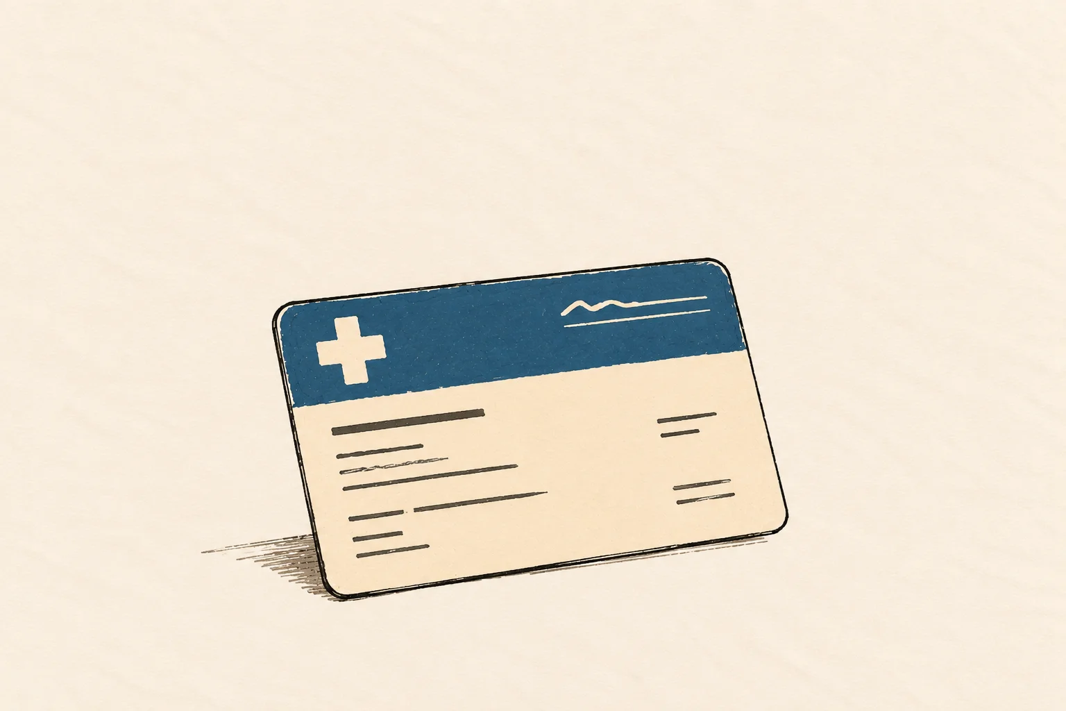 Illustration of a health insurance card